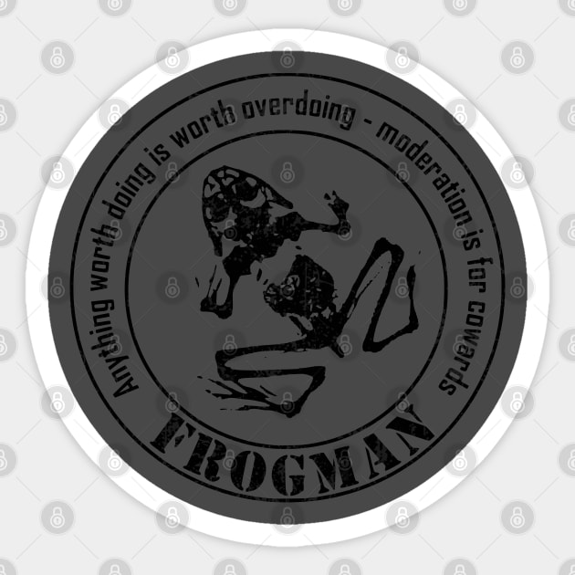 Frogman Diver Sticker by TCP
